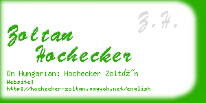 zoltan hochecker business card